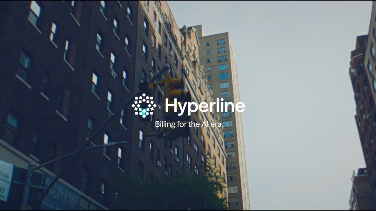 Hyperline — Billing for the AI era, over a New York streetscape