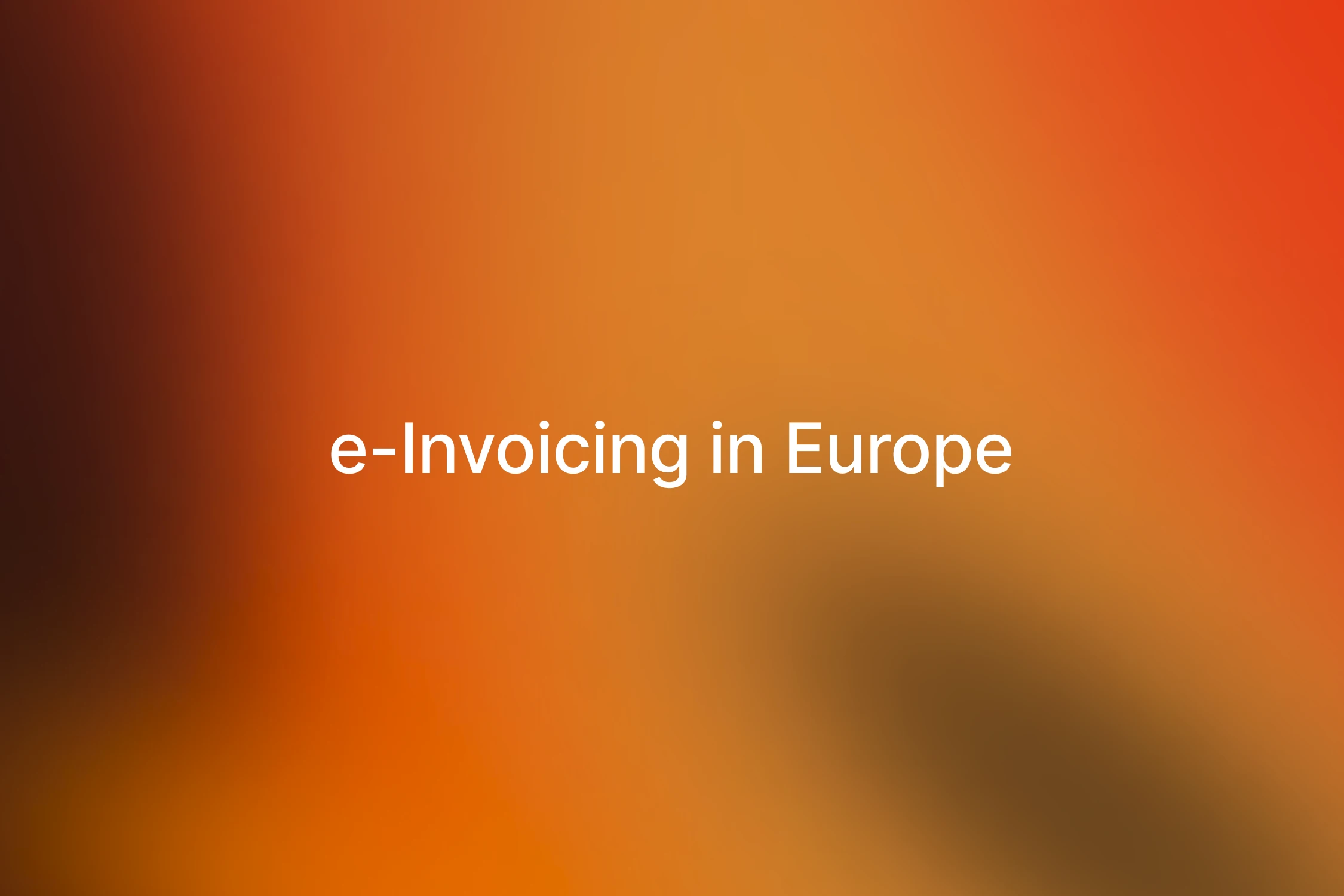 Einvoicing Europe 2024