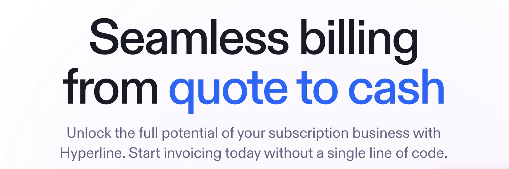Hyperline : Seamless billing